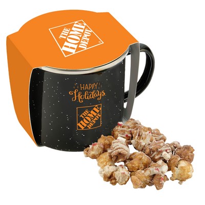 Promo Revolution - 16 Oz. Specked Camping Mug Gift Set w/Hot Chocolate Peppermint Popcorn
