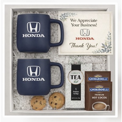 Branded Mugs with Tea,Cocoa & Cookies