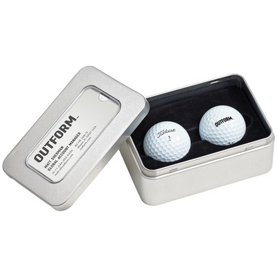 Titleist Business Card Tin w/Pro V1 Golf Balls