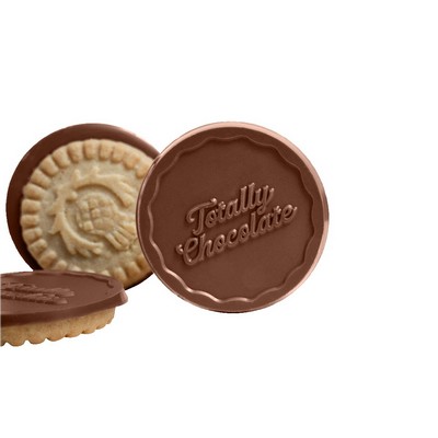 NEW! Decadent Shortbread Cookie with Custom Engraved Chocolate (2.75 in.)