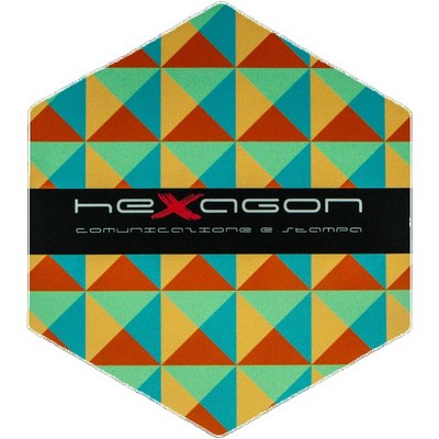Hexagon Shape Soft Mouse Pad 7.38"x 8.52"x 0.125"